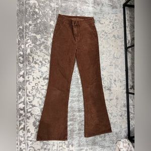 Brown American Eagle bell bottoms. Size 2, great condition!